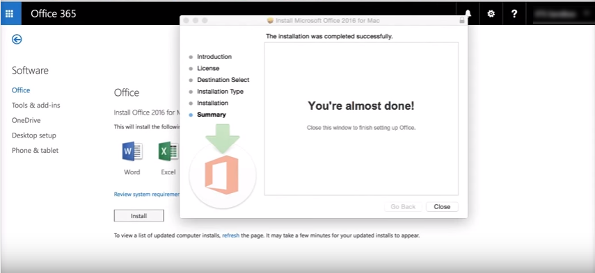 switch office for mac to office 365